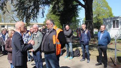 Première cérémonie pour le nouveau directeur